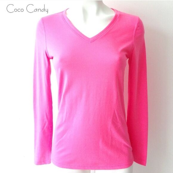 🔃Danskin Now Active Pink Long Sleeve Top - Picture 2 of 5